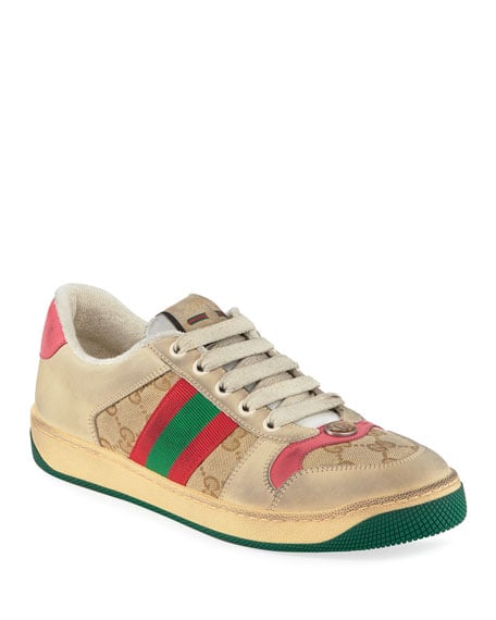 distressed gucci trainers