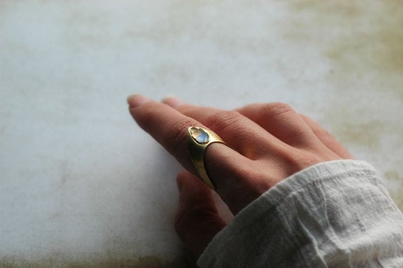 Nausicaä of the Valley of the Wind Inspired Brass Ring