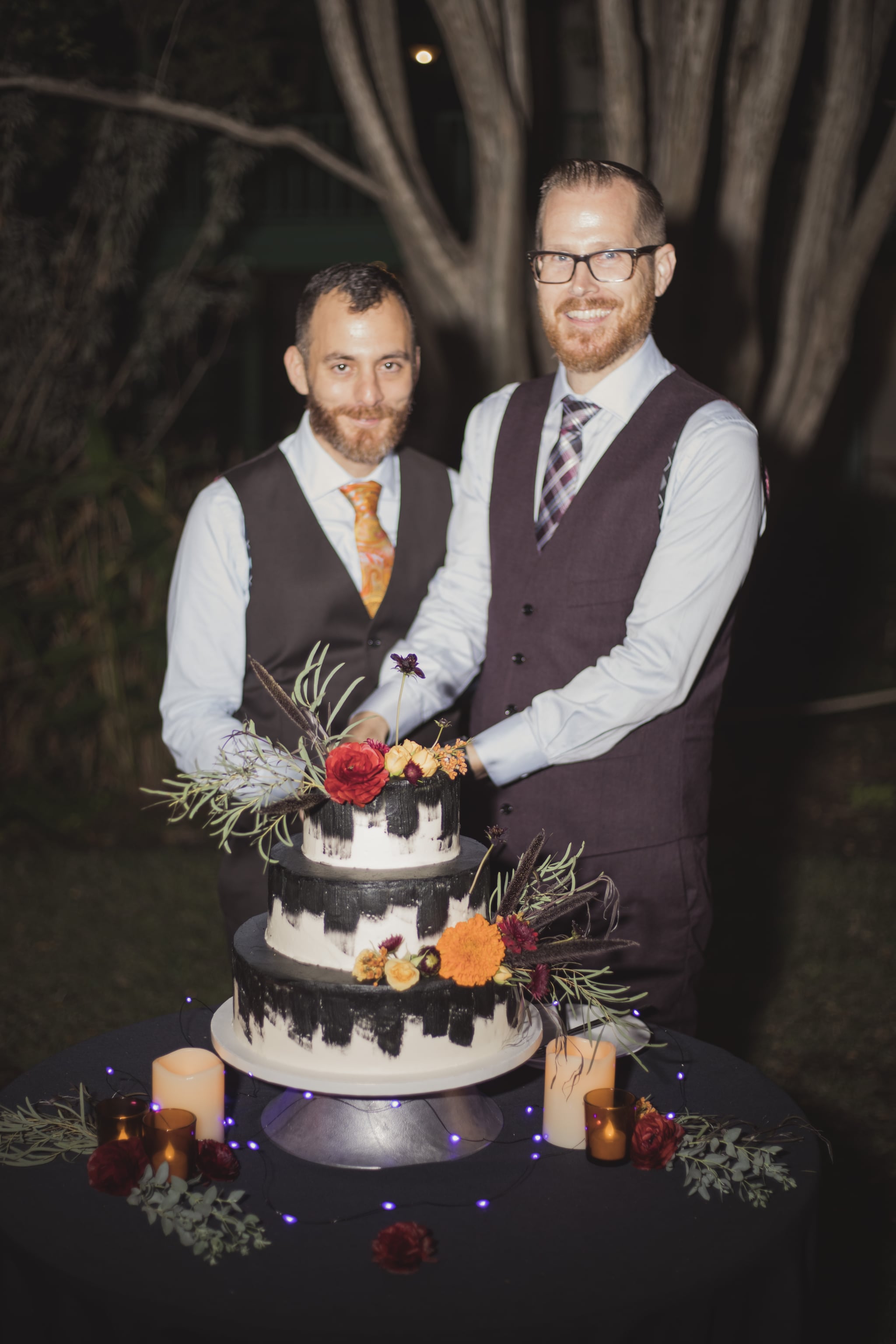 This Rustic Halloween Wedding Is Tastefully On Theme Popsugar Love Sex