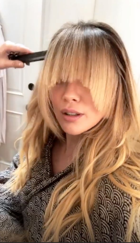 "These are some f*cking Sia bangs if I've ever seen them ...