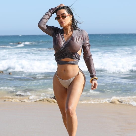 Kim Kardashian Hits the Beach in a Bikini in Malibu