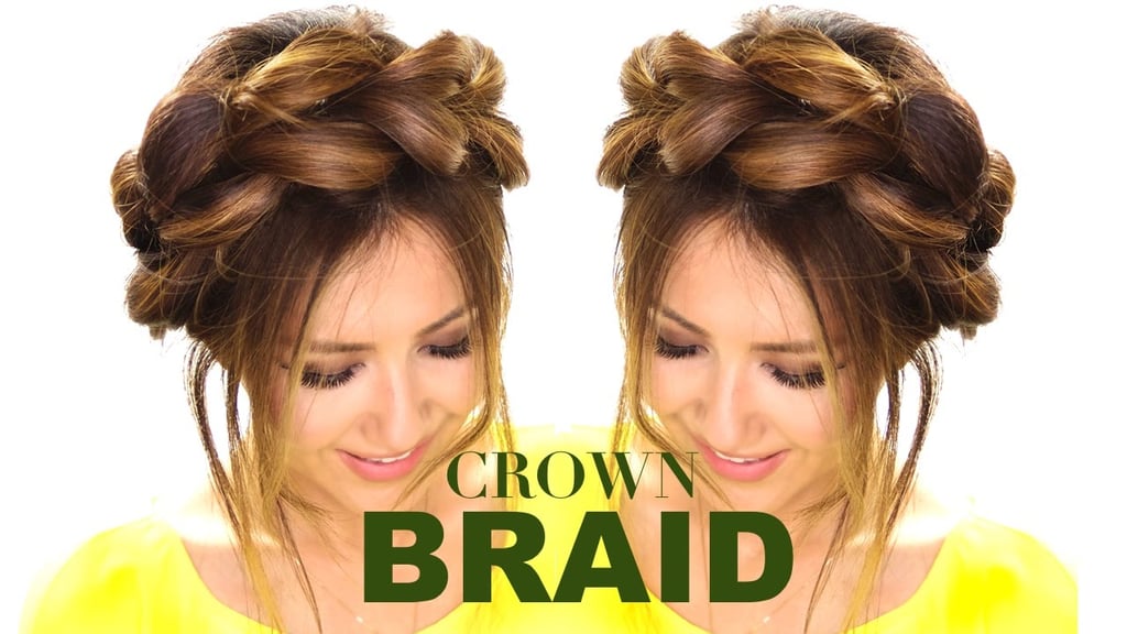 Crown Braid Updo Hairstyle