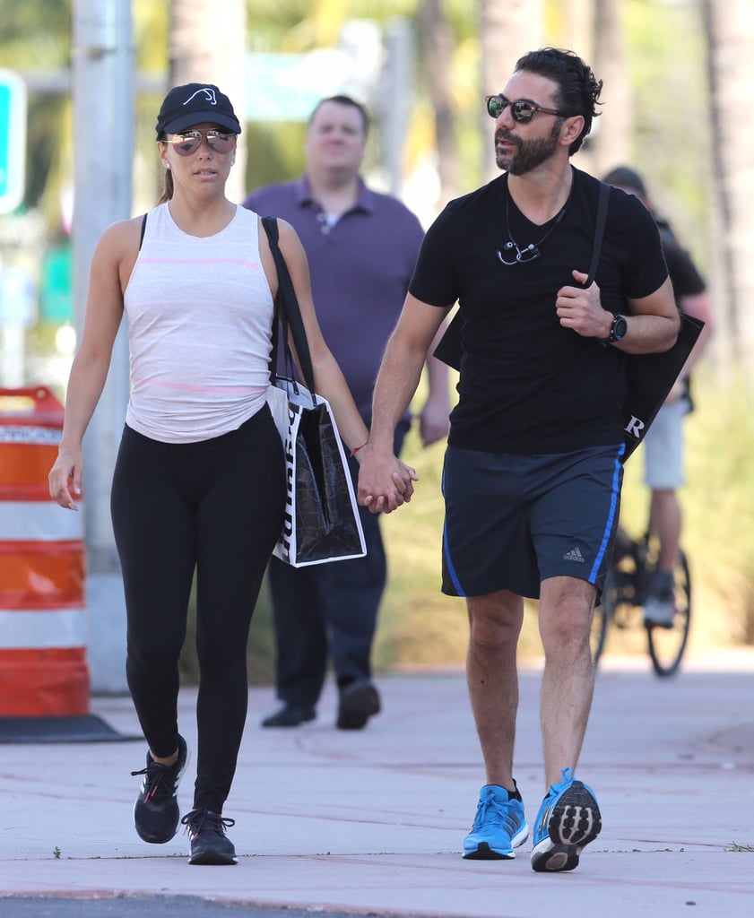 Eva Longoria and Jose Antonio Baston in Miami January 2017