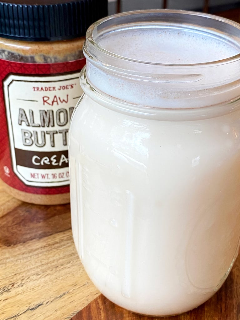 SugarFree Almond Milk Recipe Made From Almond Butter POPSUGAR Fitness