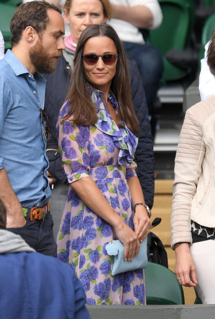 Pippa Middleton's Printed Dress at Wimbledon 2016
