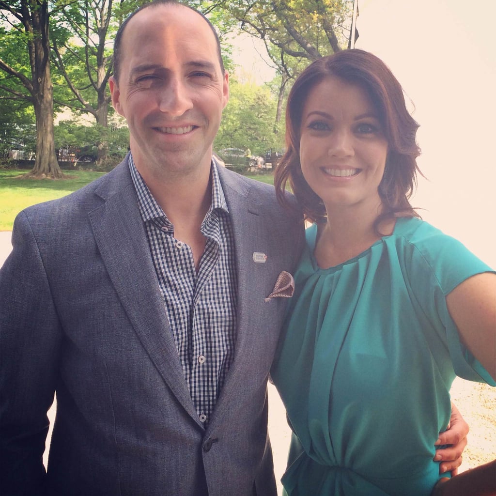 Veep's Tony Hale and Scandal's Bellamy Young shared a moment.