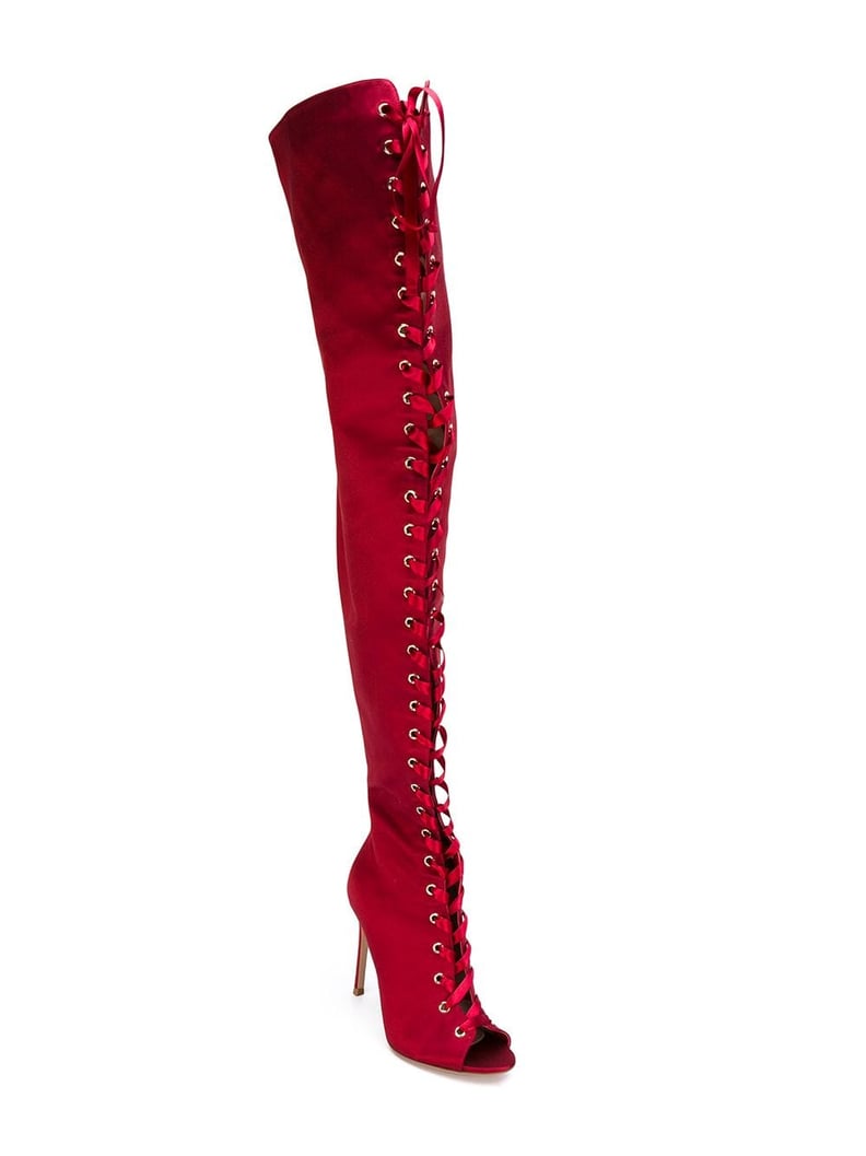 Victoria Beckham's Red Boots | POPSUGAR Fashion