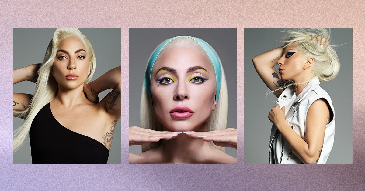 Lady Gaga looks incredible in a quirky makeup look as she models new  clothing collection with Cotton On for mental health campaign