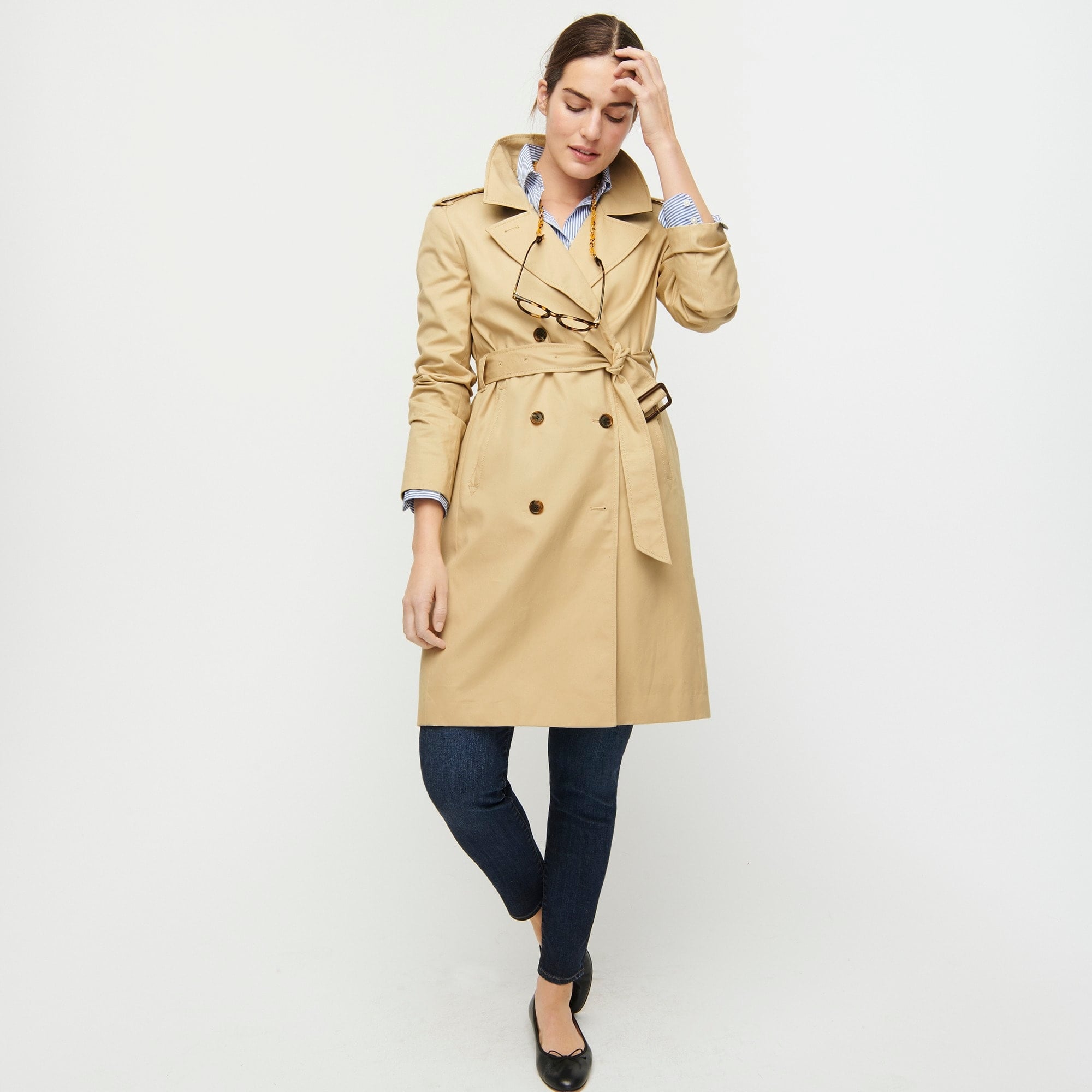 J crew deals icon trench