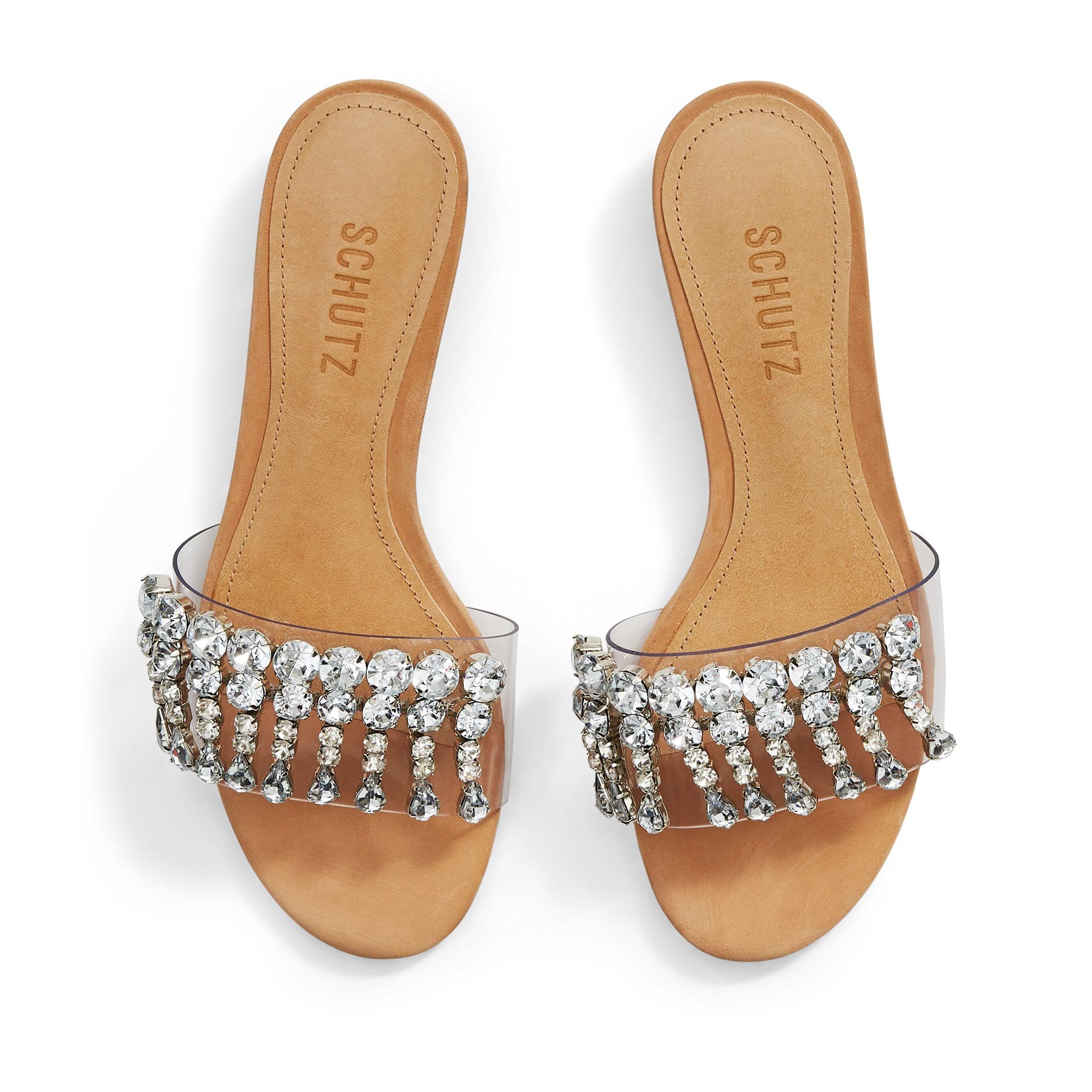 schutz rhinestone sandals
