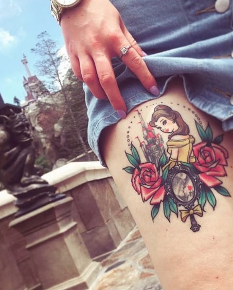 Beauty and the Beast-Inspired Tattoos