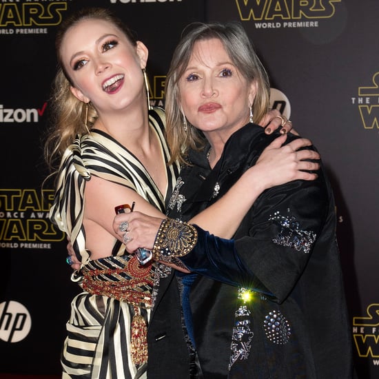 Carrie Fisher and Billie Lourd at Star Wars LA Premiere