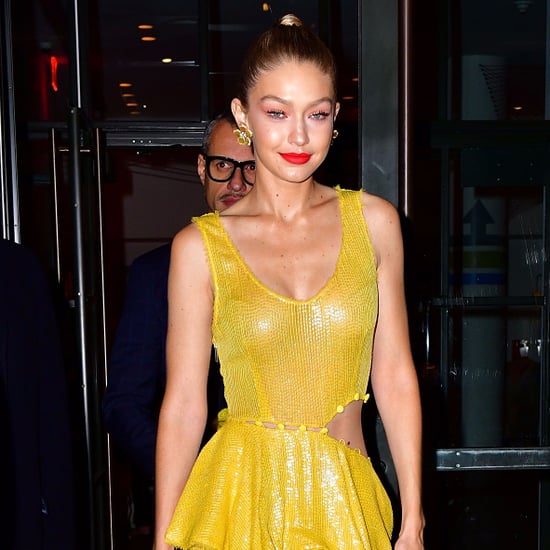 Gigi Hadid Yellow Prabal Gurung Dress