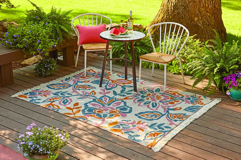 Better Homes and Gardens Outdoor Playful Jacobean Woven Rug