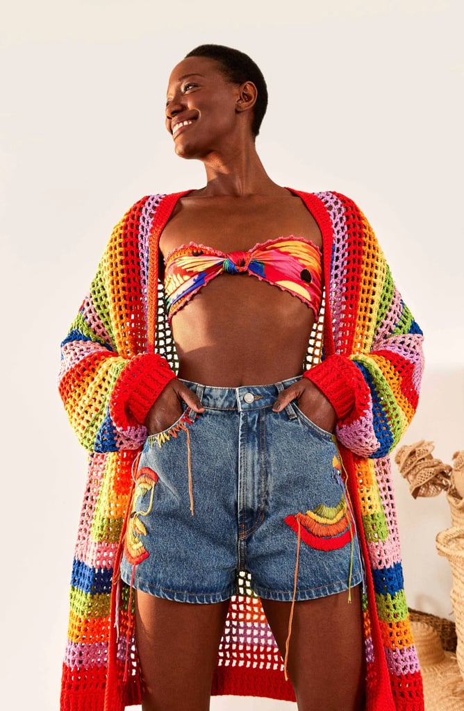 Polly Ripped Denim Short | Off white – Colourful Rebel