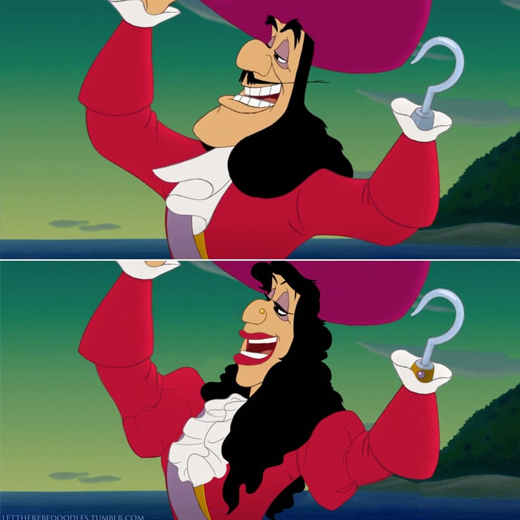 Captain Hook Gender Bent Disney Characters Popsugar Love And Sex Photo 4