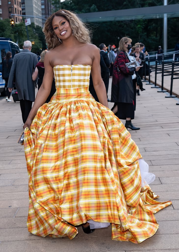 Laverne Cox Wore a Plaid Gown to New York City Ballet Gala