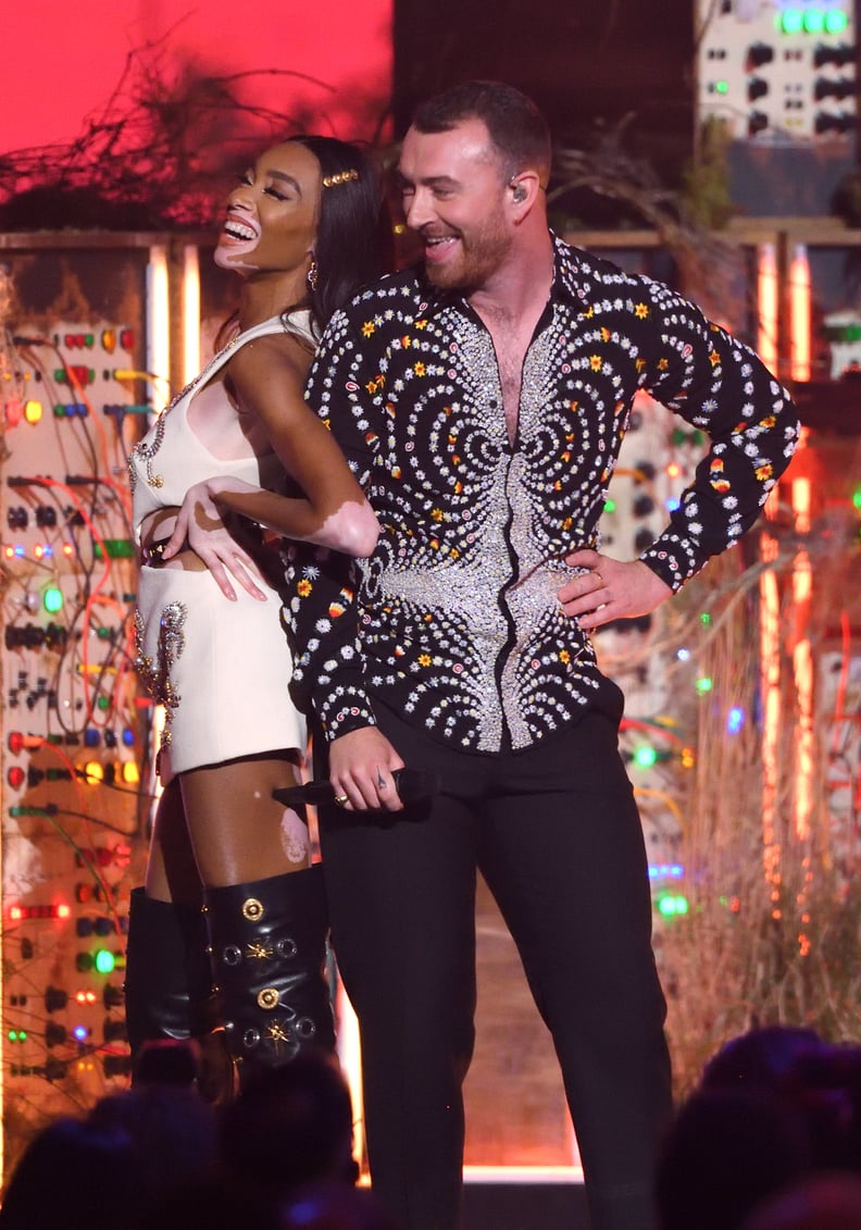 Winnie Harlow and Sam Smith