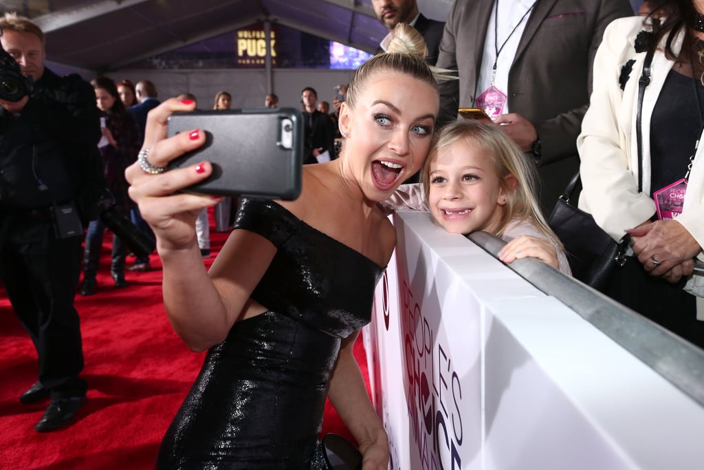 Julianne Hough took a cute selfie with an even cuter young fan.
