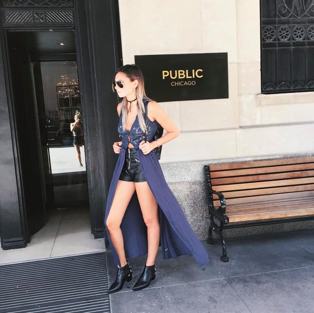 Danielle Bernstein Made Shorts and a Dress Look Effortlessly Chic