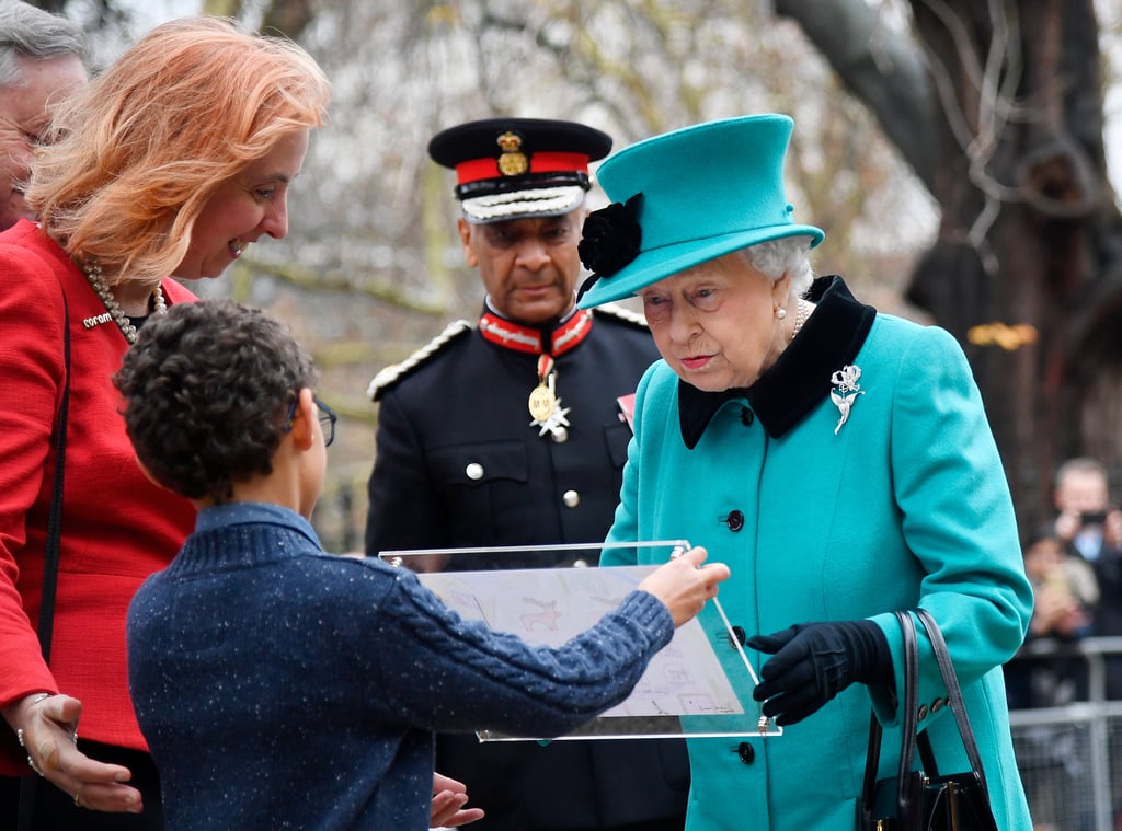 Queen Elizabeth II at Coram Charity in London December 2018