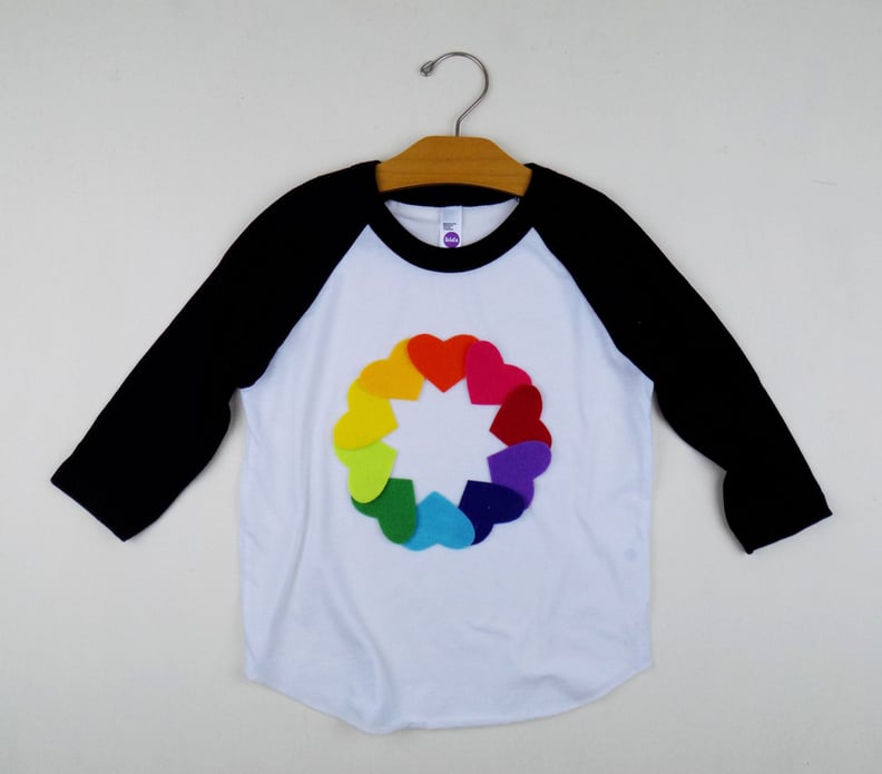 Rainbow Heart Baseball Tee