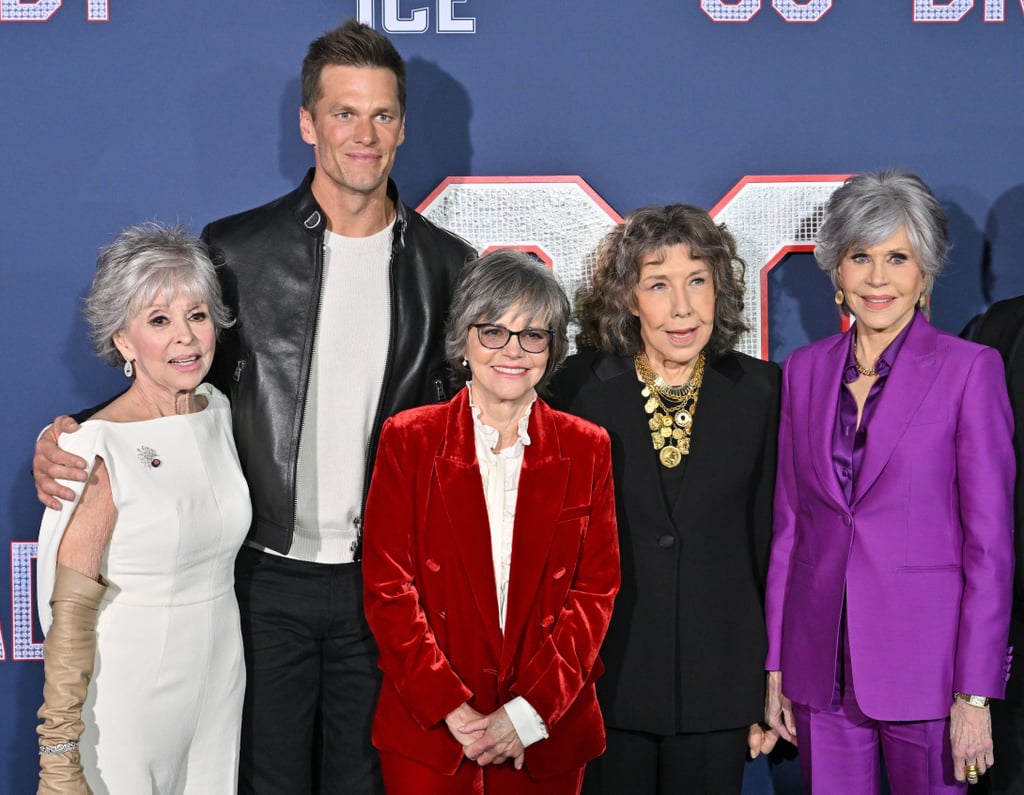 Tom Brady With the Cast of "80 For Brady"