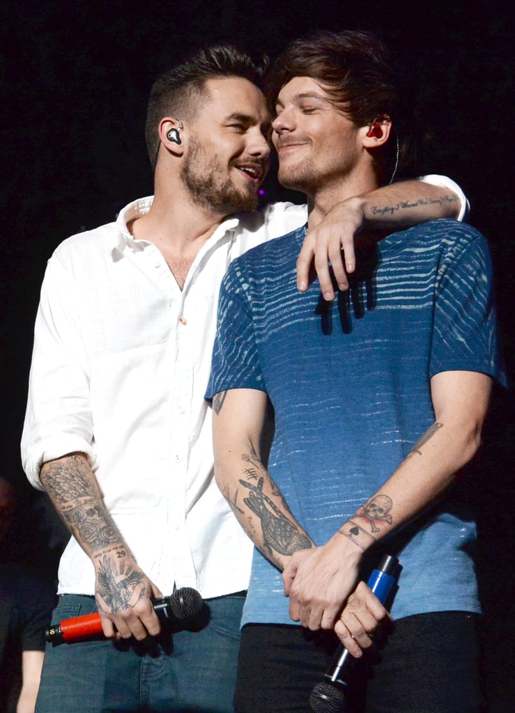 Liam Payne and Louis Tomlinson at Jingle Ball in LA in 2015