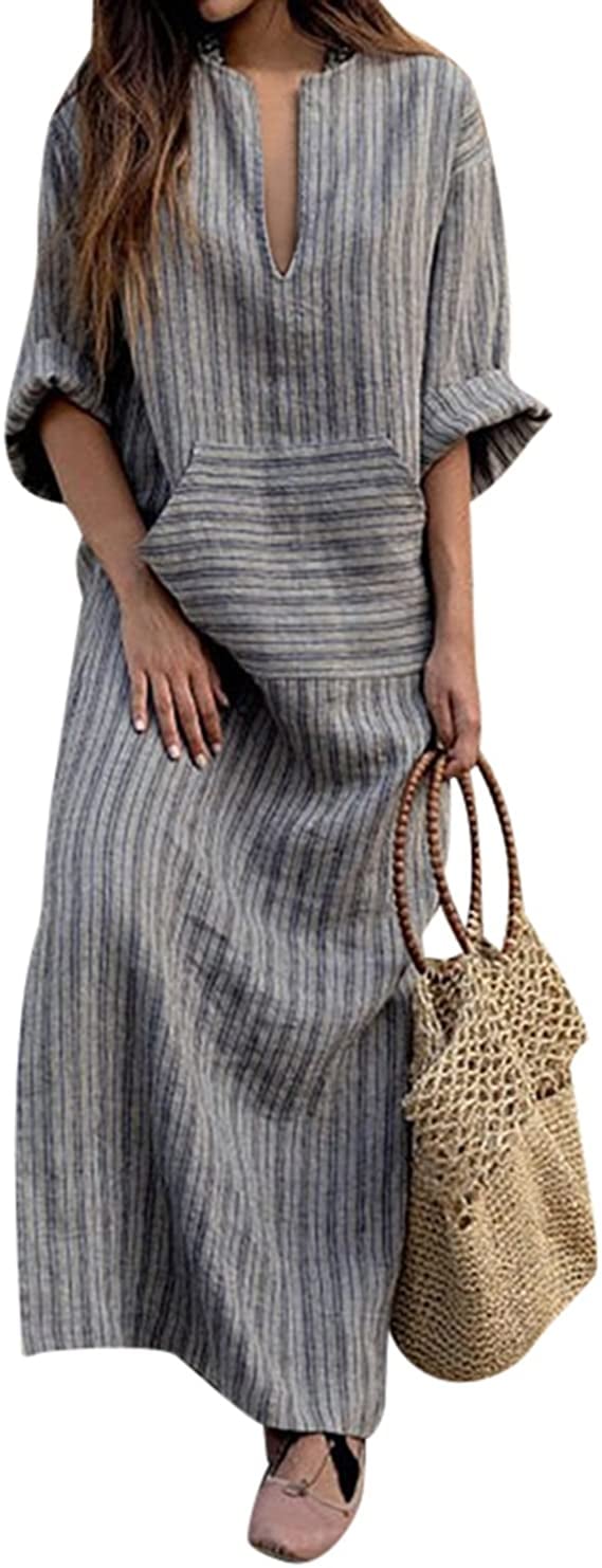 striped maxi dress amazon