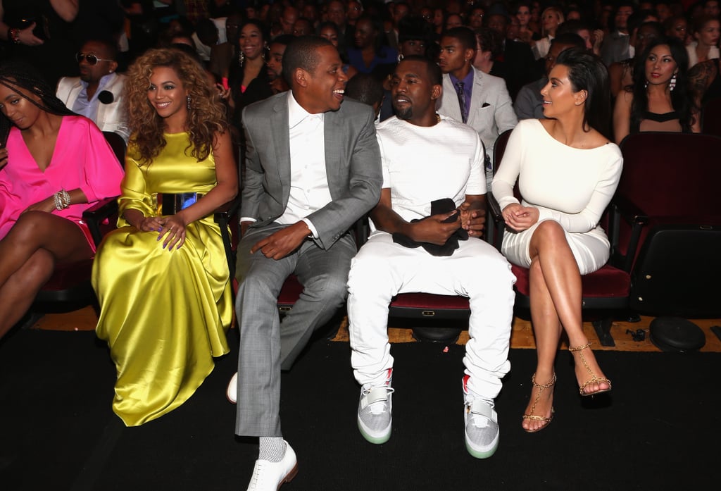 Beyoncé Stuns in Yellow and Hugs Kim Kardashian at the BET Awards Beyoncé Stuns in Yellow and Hugs Kim Kardashian at the BET Awards