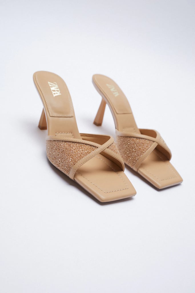 Zara Square Toe Heeled Sandals