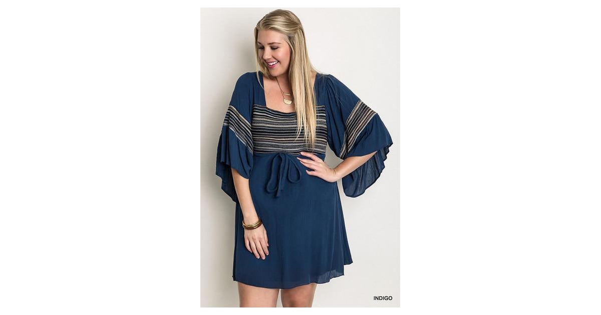 Striped Peasant Dress PlusSize Maternity Dresses POPSUGAR UK