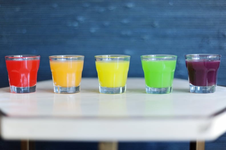 Skittles-Infused Vodka Shots