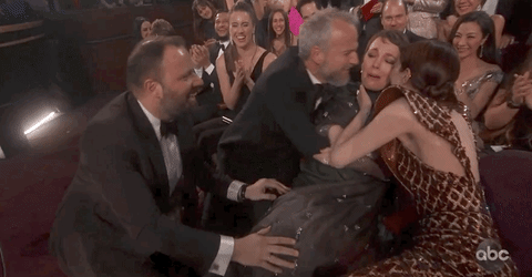 Emma Stone's Reaction to Olivia Colman's Oscar Win 2019