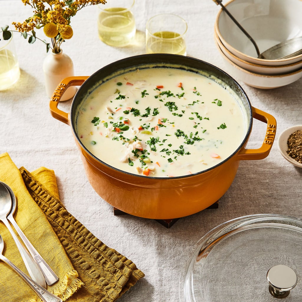 A Multitask Pot: Staub Enameled Cast Iron Cocotte With Glass Lid