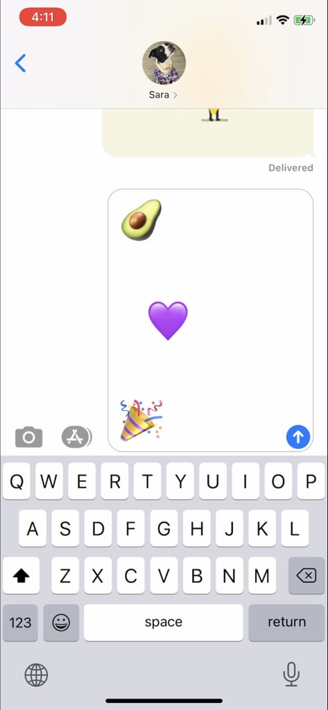 Step 2: Space Out the Emoji Like So