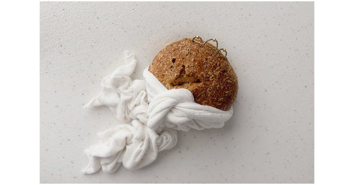 Bread Loaf as Baby Baby Photographer Takes Newborn Photos of Food