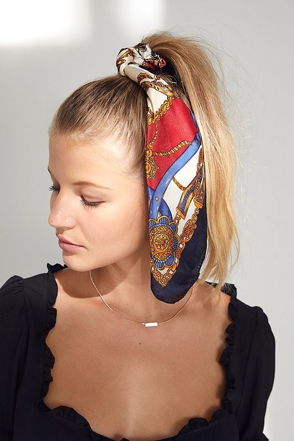 Lana Silk Scarf Ponytail Holder