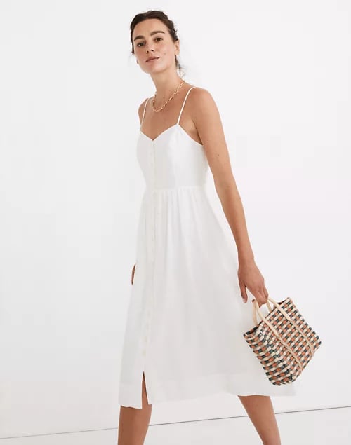 Madewell cami hot sale midi dress