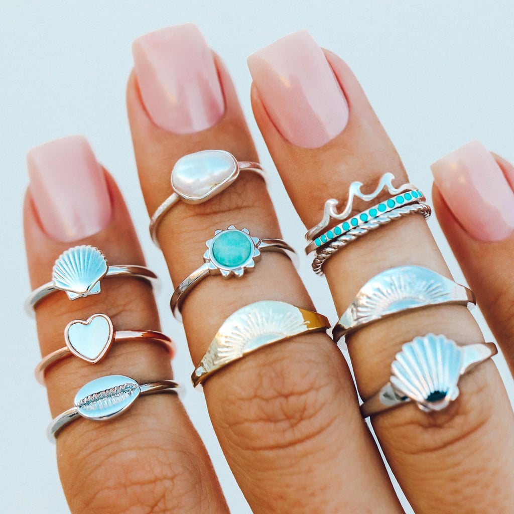 For the Jewelry Wearer: Pura Vida Bracelets Shell Ring Stack