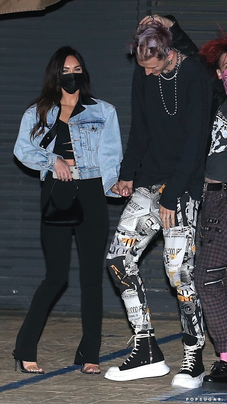 Megan Fox and MGK Leaving Nobu in Malibu, March 2021