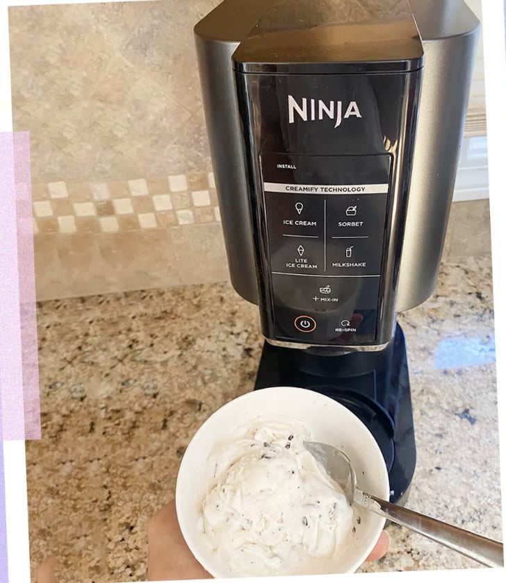 Ninja NC301 CREAMi Ice Cream Maker ($200, originally $230) 
The Ninja Creami is a viral TikTok sensation for a reason. Not only can you make decadent ice cream with the Creami, but you can also use it for dole whips, smoothie bowls, and gelato. Check out Popsugar's list of Ninja Creami recipes and save yourself the drive to your nearby ice cream shop. For more information, check out our full Ninja Creami review.
Editor Quote: "This ice cream machine is great for ice cream aficionados of all kinds. My fiancé and I are most excited about creating healthy-ish ice cream alternatives that don't cost 10 bucks a pint." — MP
