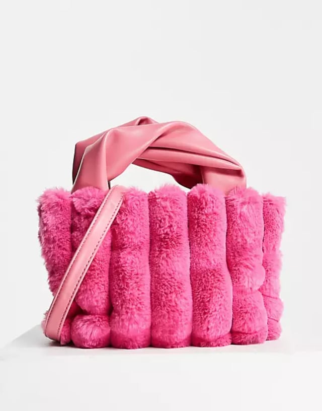 ASOS Design Faux Fur Grab Clutch Bag