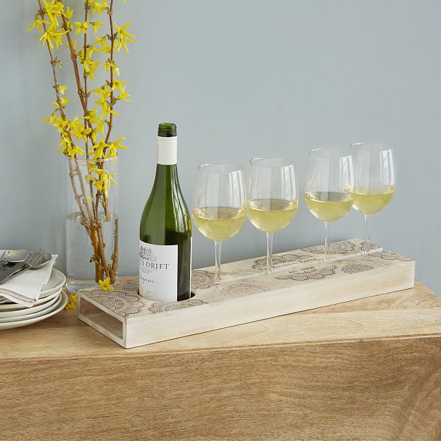 For the Wine Lover: Personalized Wine Serving Tray