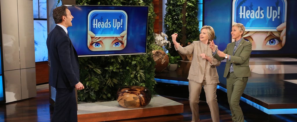 Tony Goldwyn and Hillary Clinton Play Heads Up on Ellen