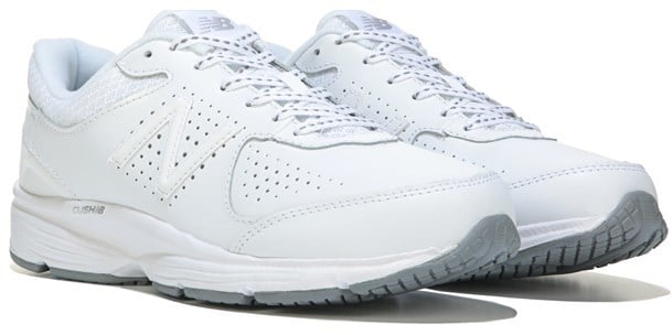 New Balance 411 V2 Walking We're Unabashedly Obsessed With the All-White Sneaker Trend | POPSUGAR Fitness Photo 10