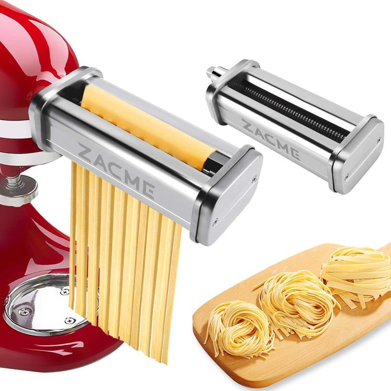 ZACME STAINLESS STEEL 3 in 1 PASTA MAKER ATTACHMENT FOR KITCHENAID STAND  MIXER 