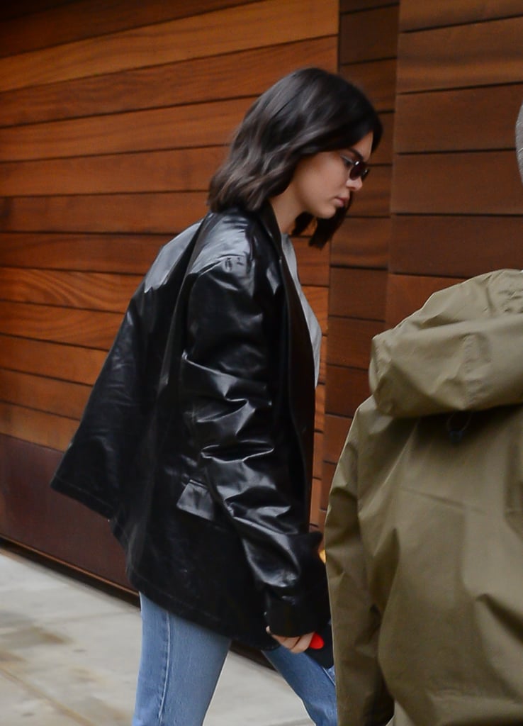 kendall jenner zara leather jacket