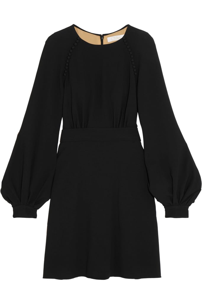 Melania Trump Black Dress With Big Sleeves | POPSUGAR Fashion