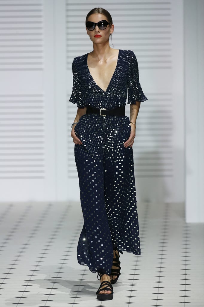 We hope Kate shops the latest Temperley collection for some festive evening wear. We love the longer flutter sleeves and midnight navy shade of this design.